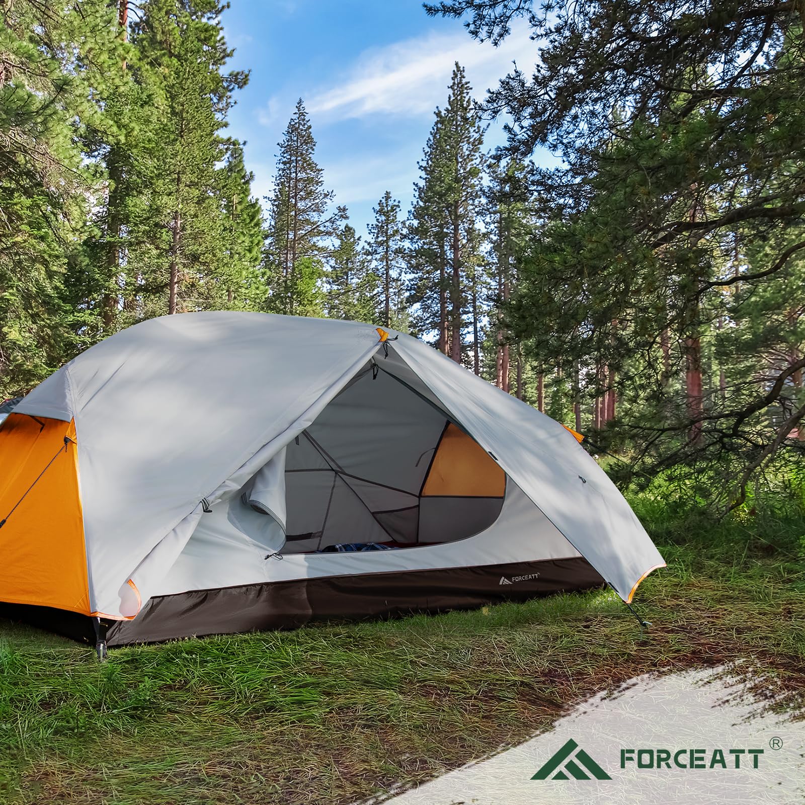 Forceatt dual-doors and two vestibules design provides easy access and storage.
