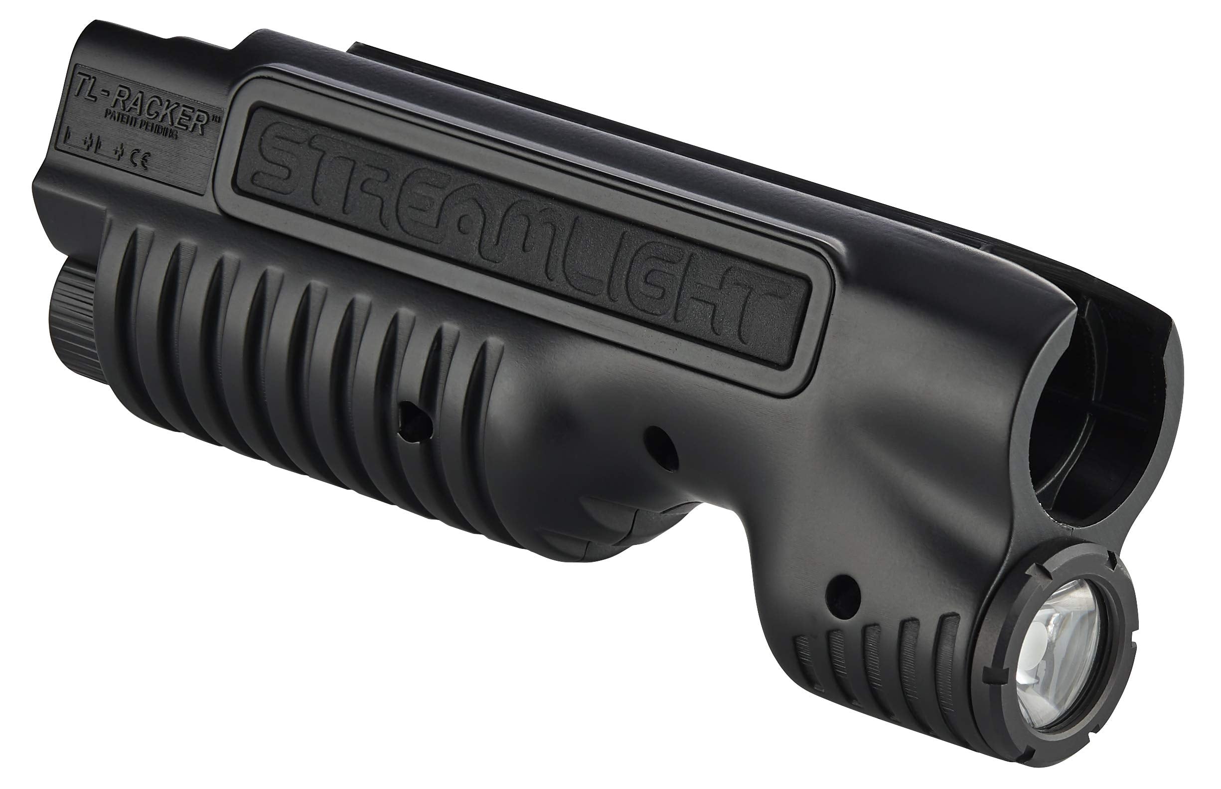 CR123A battery powered forend light with polymer construction