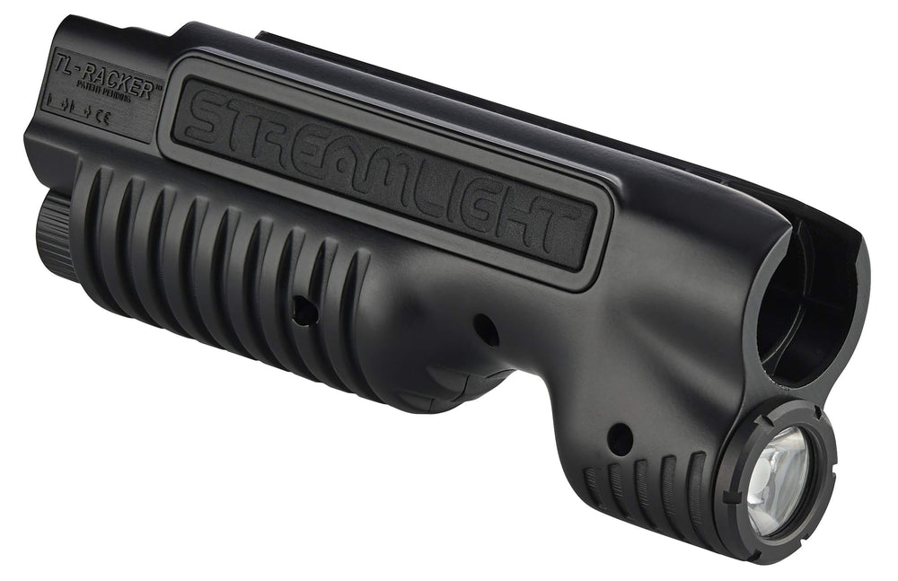 CR123A battery powered forend light with polymer construction