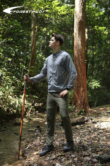 FOREST PILOT skidproof rubber tip improves stability on uneven terrain