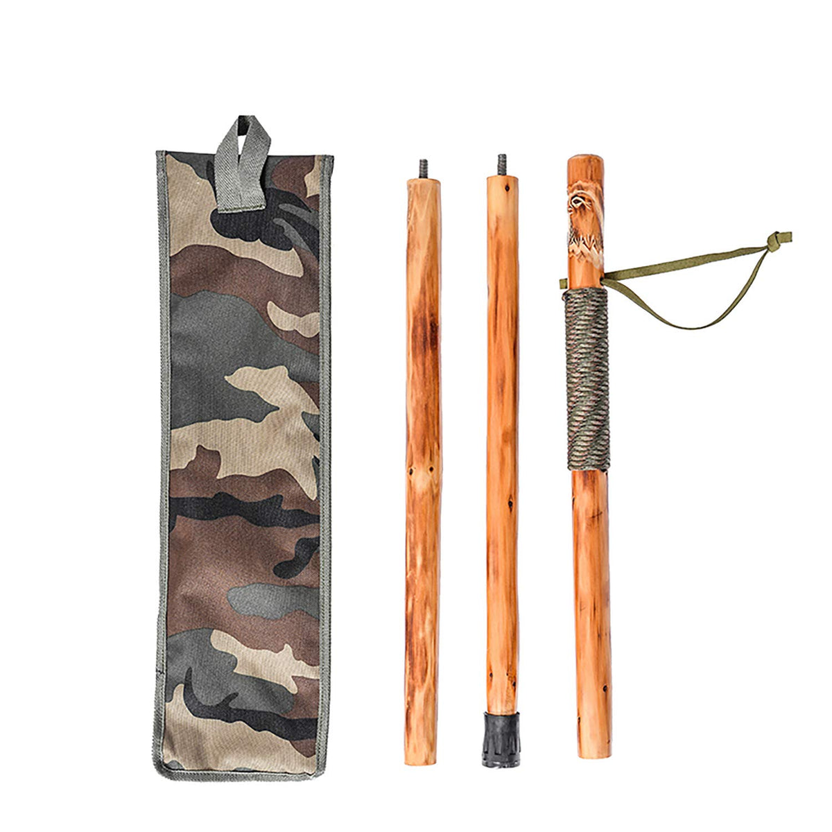 FOREST PILOT walking stick three-piece detachable for hikers