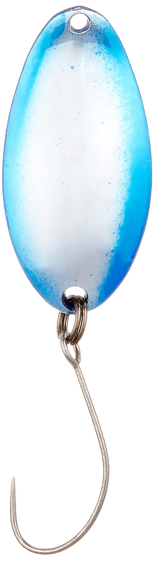 Forest Spoon Fix Impact 4 lure front view highlights the shiny bluish color and slow retrieves