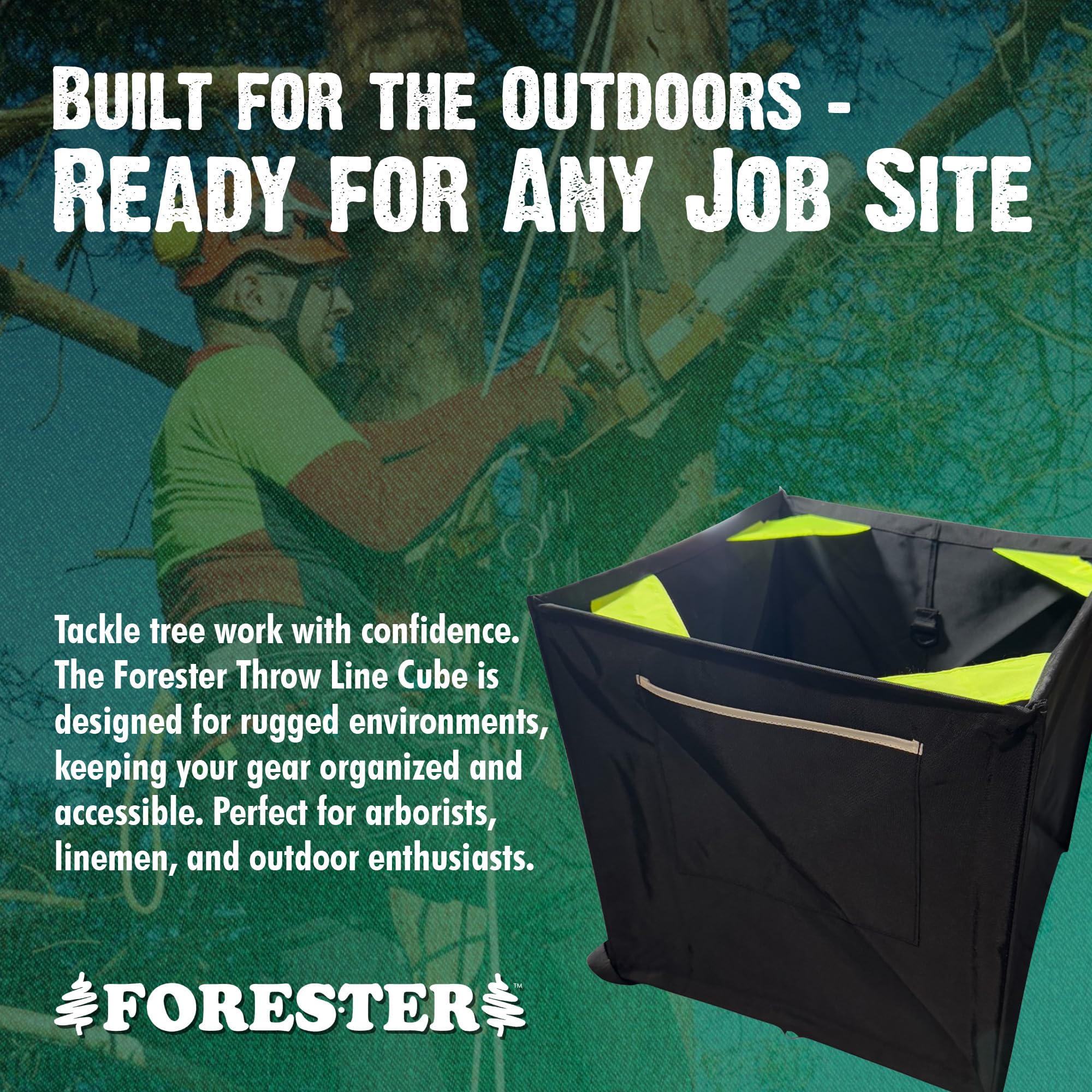 Forester cube storage bag 17-inch keeps lines and weights neatly organized.