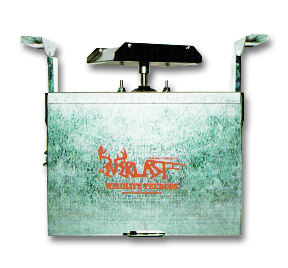 Foreverlast 12V control unit front view highlights durable galvanized housing for long-term use.