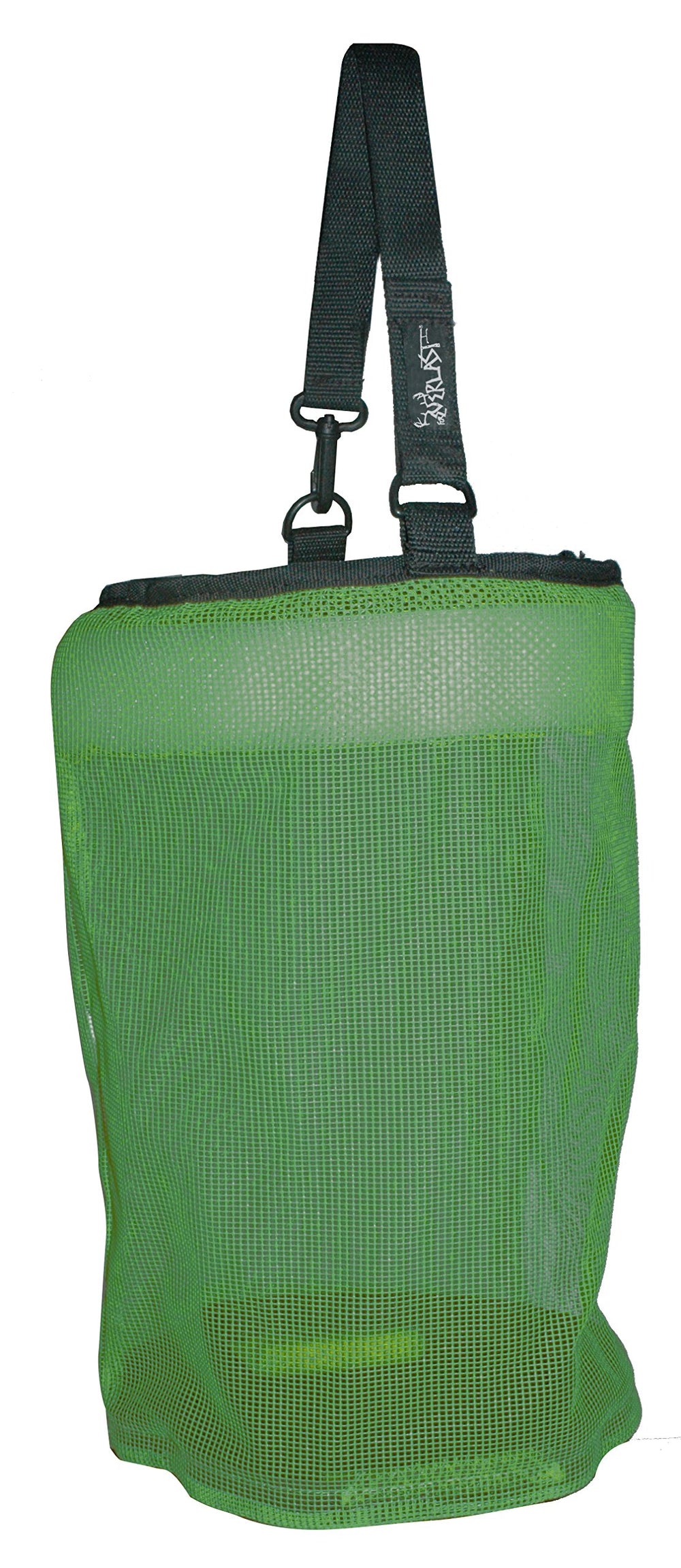 Foreverlast ForEverlast Net Bag NB-5 lime green lid open for easy bait access.