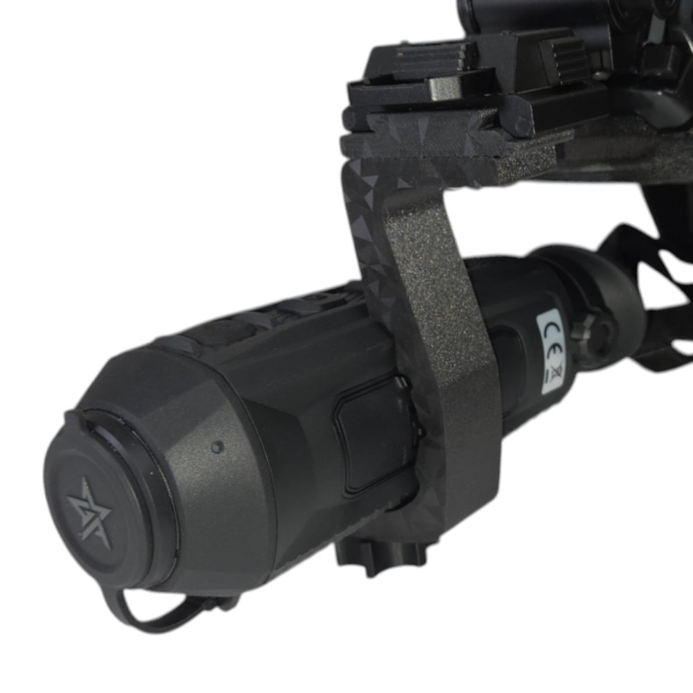Forge 301 Taipan V2 Arm overview on helmet showing compact balanced mount design