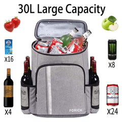 FORICH backpack cooler lid pocket offering organized space for small items on hikes