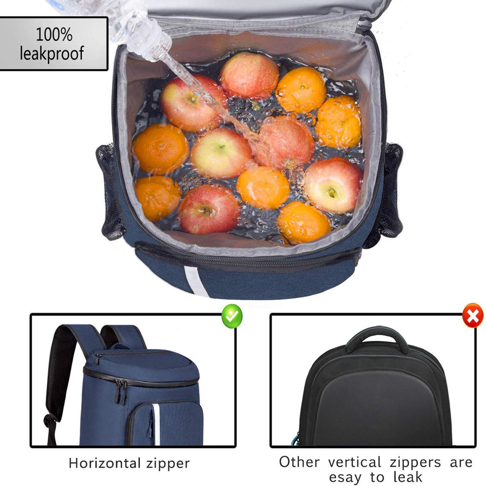 FORICH Backpack Cooler side view highlighting durable fabric and comfortable straps.