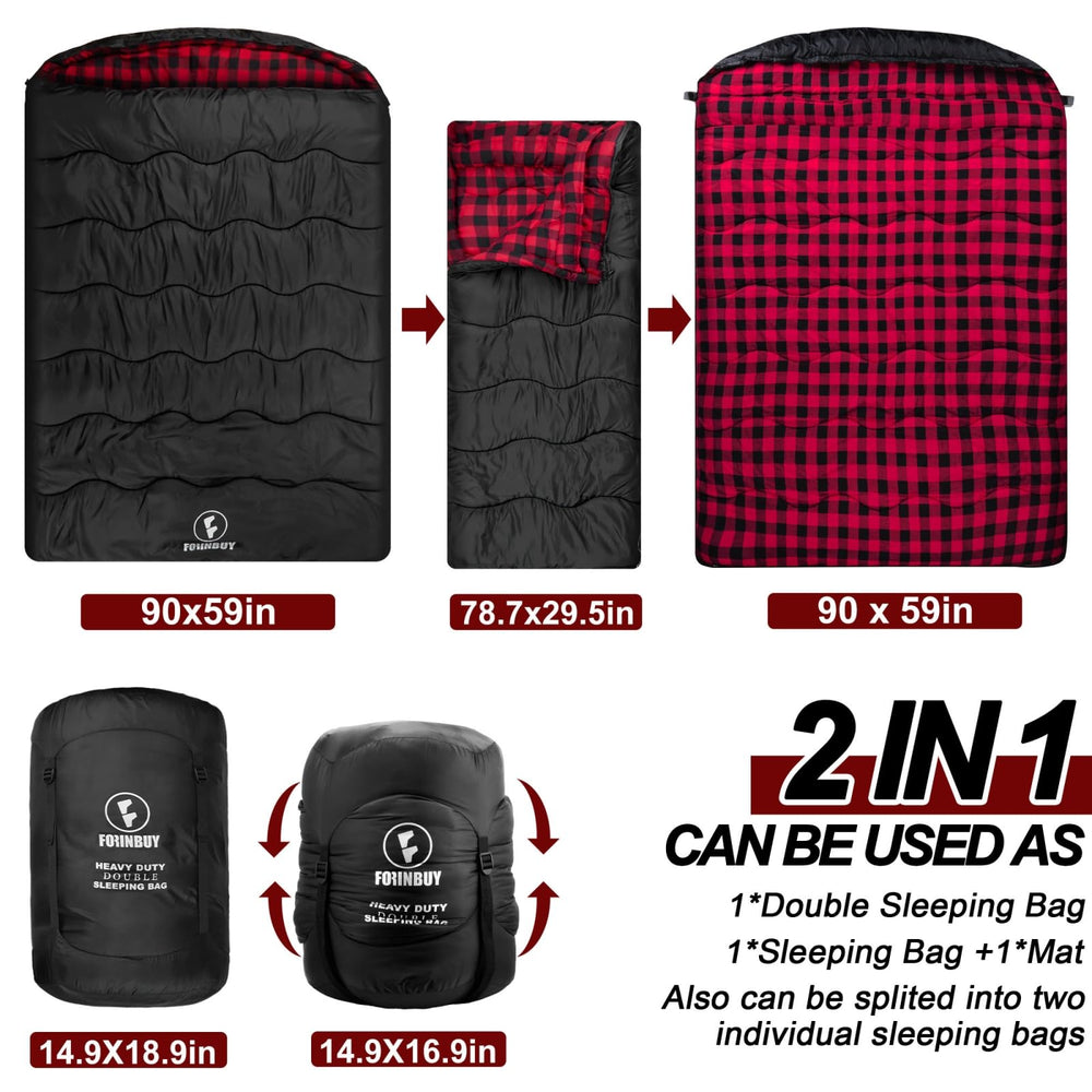 Forinbuy anti-snag double-sided zipper enables smooth entry from either side