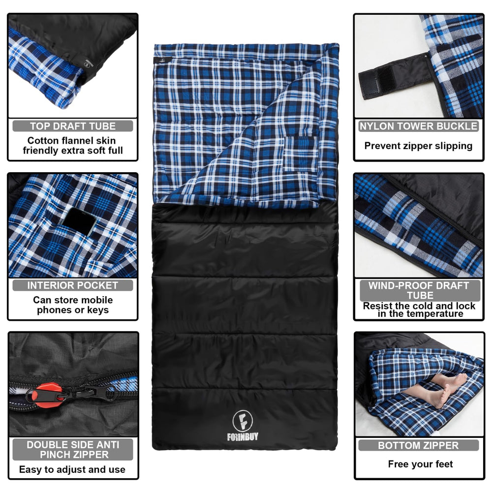 FORINBUY draft tube blocks cold air near the zipper.