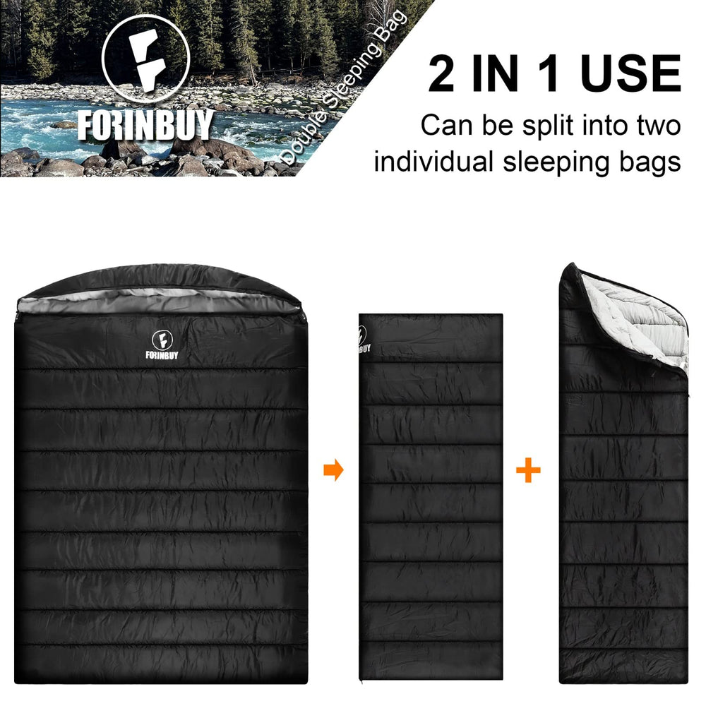 Forinbuy queen-size 2-person design offers spacious shared sleep space.