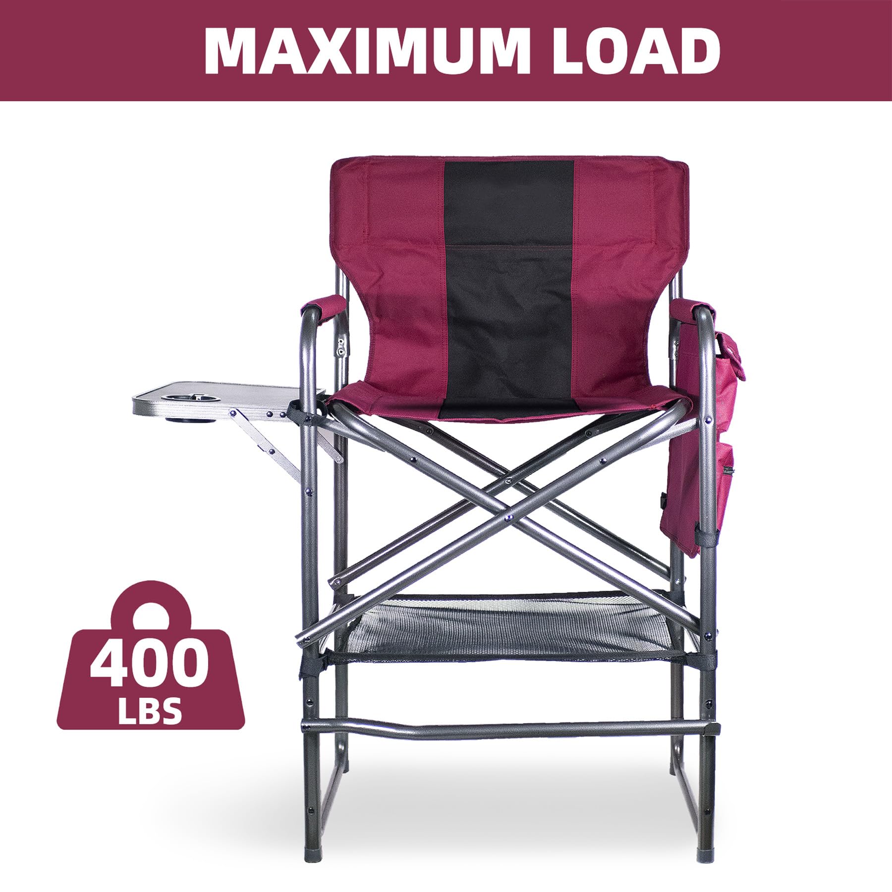 Foristrail chair folds in three seconds for quick setup on the go.