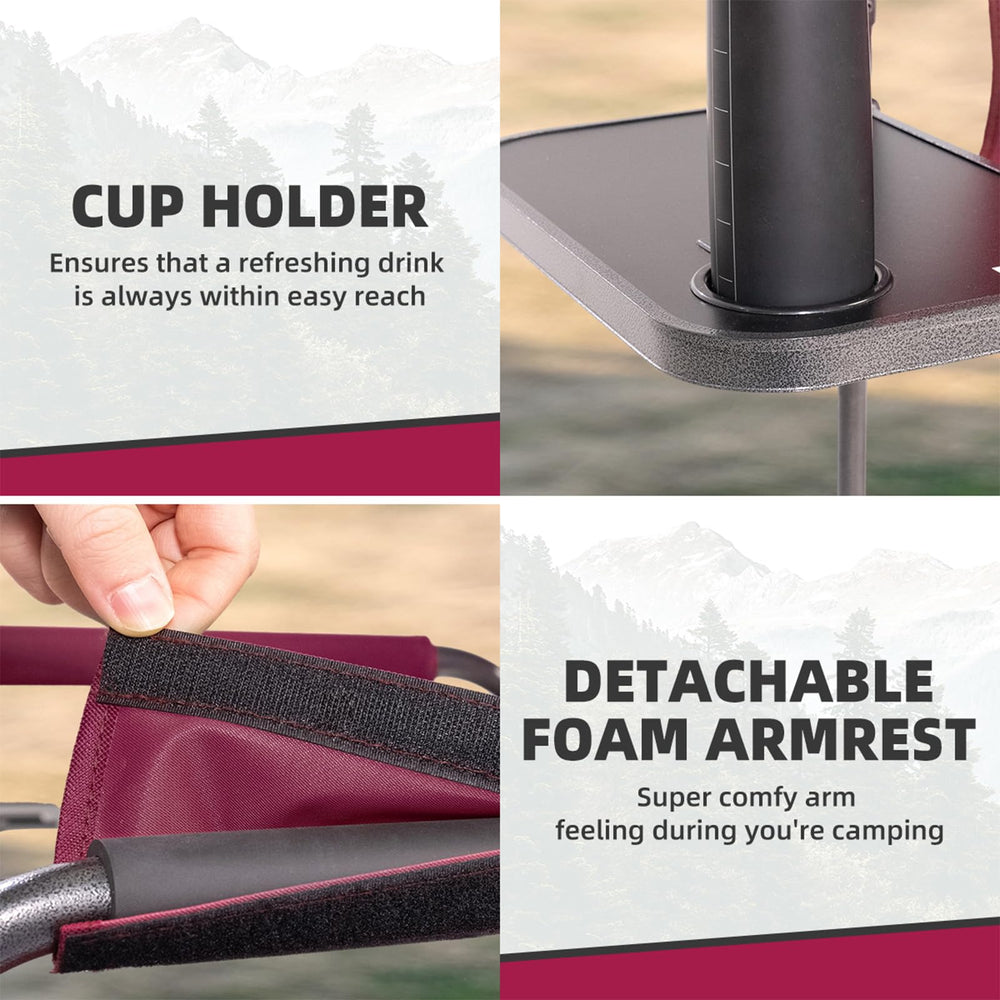 Foristrail Director chair rear document pouch secures papers and maps