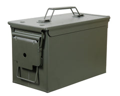 Exterior view of Fortress 50 Caliber Metal Ammo Can with lid closed