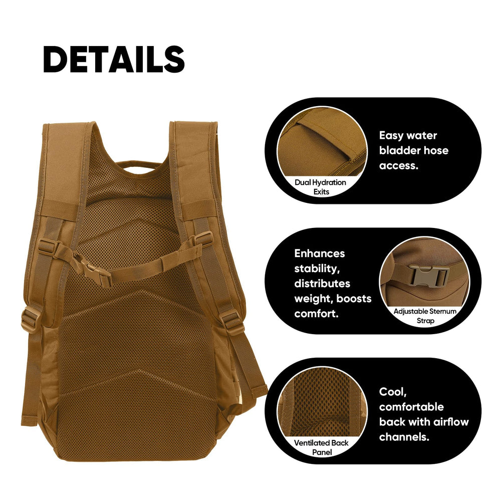 Fortune Edge 35L back panel provides breathable comfort for long treks.
