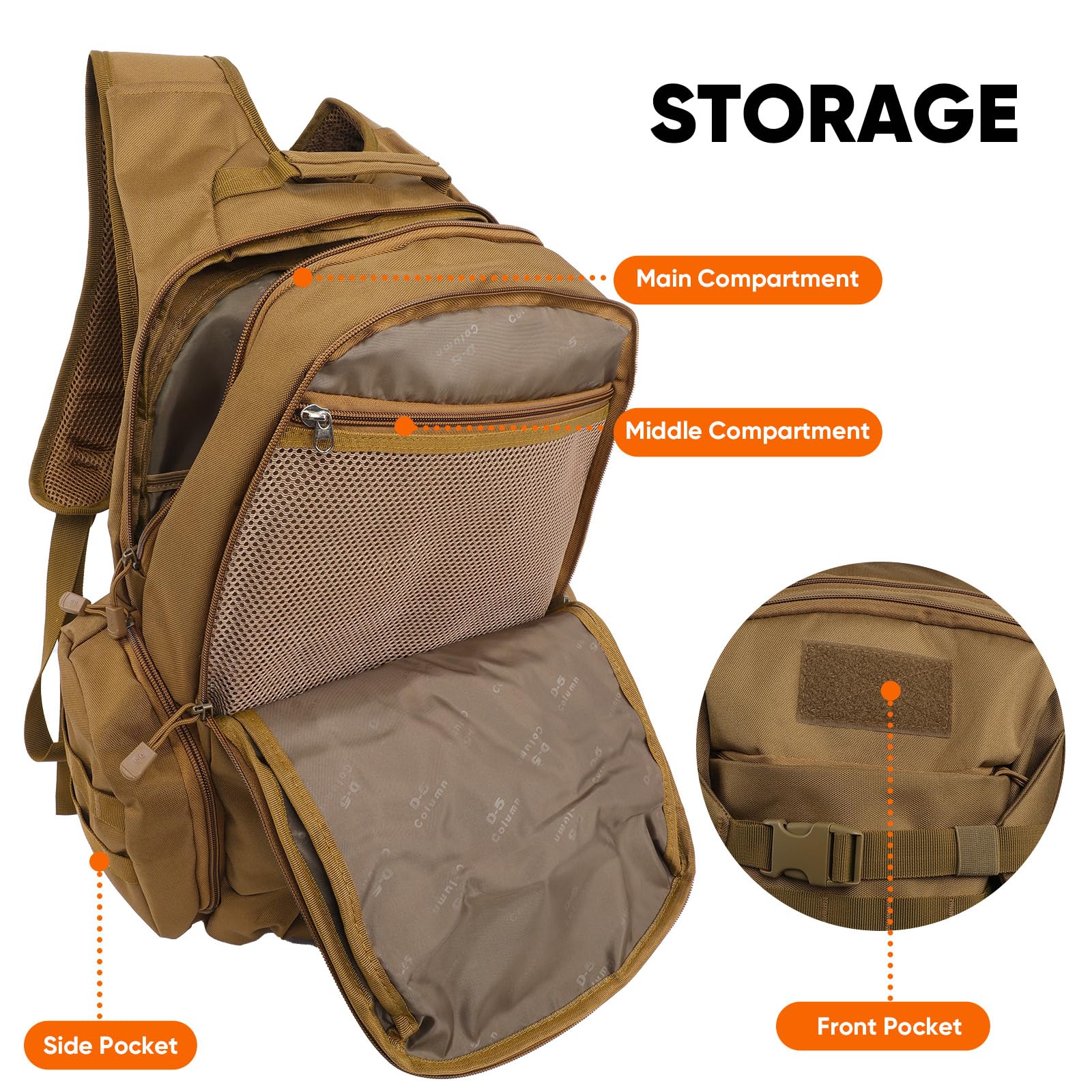 Fortune Edge 35L tactical backpack in outdoor setup shows versatility.