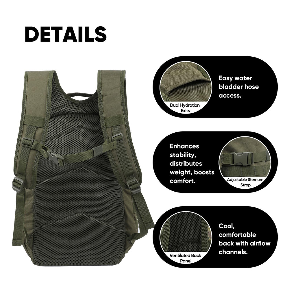 Fortune Edge 35L backpack padded-back-panel delivers comfort on long treks and hikes