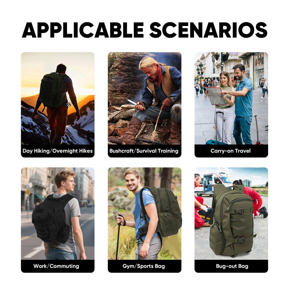 Fortune Edge 35L backpack versatile-use-case supports hiking, camping, and bug-out scenarios
