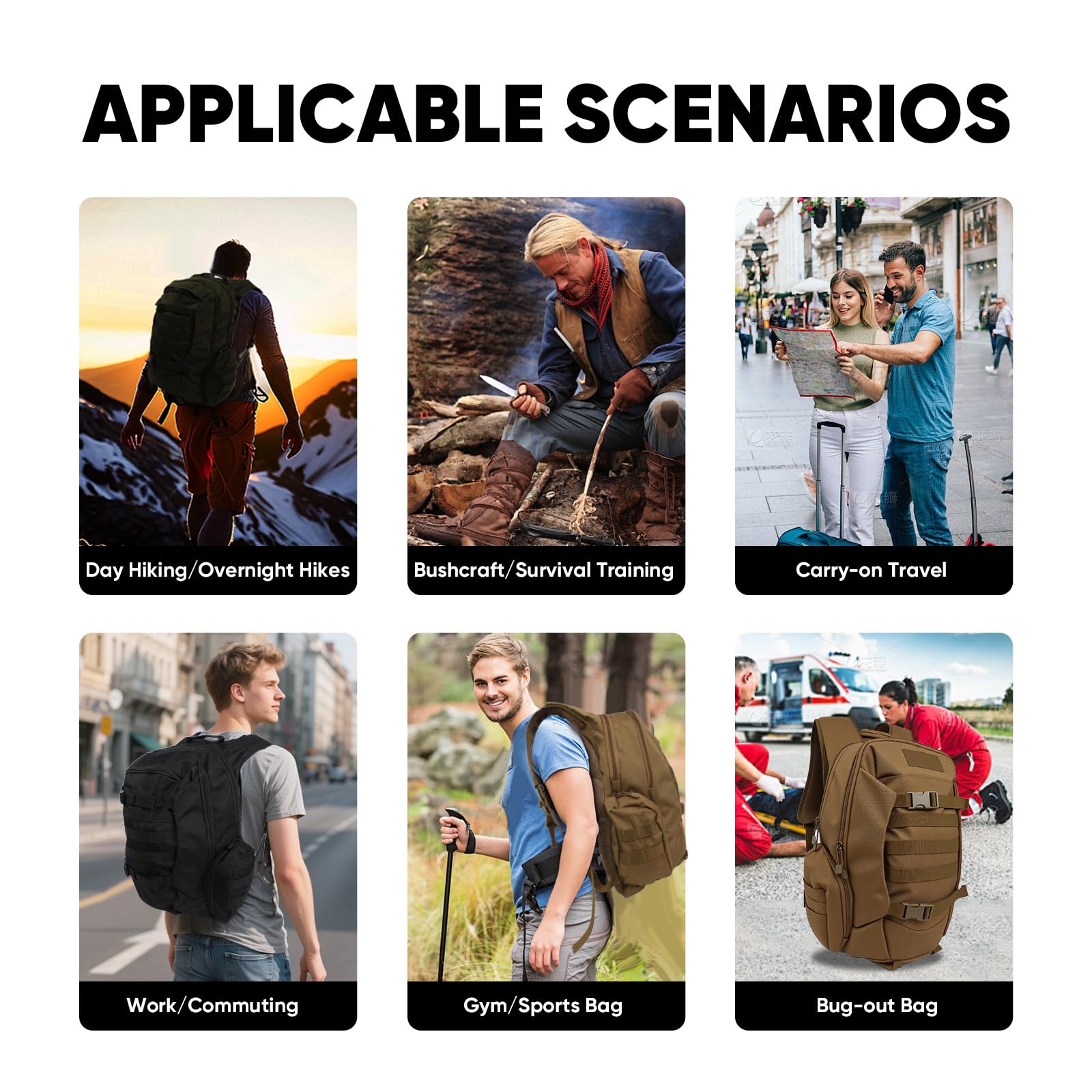 Fortune Edge 35L waterproof 600D polyester construction supports all-weather adventures.