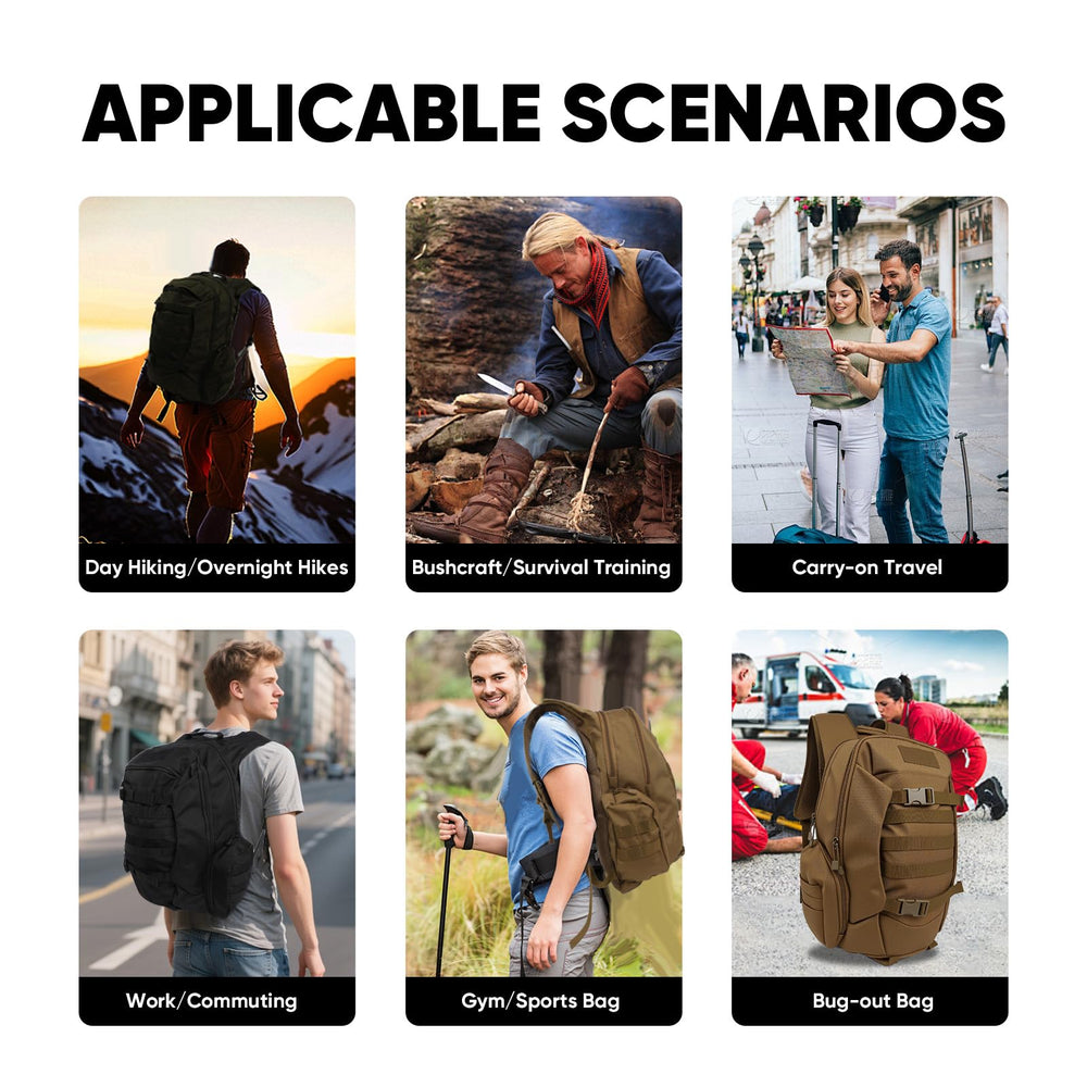 Fortune Edge 35L waterproof 600D polyester construction supports all-weather adventures.