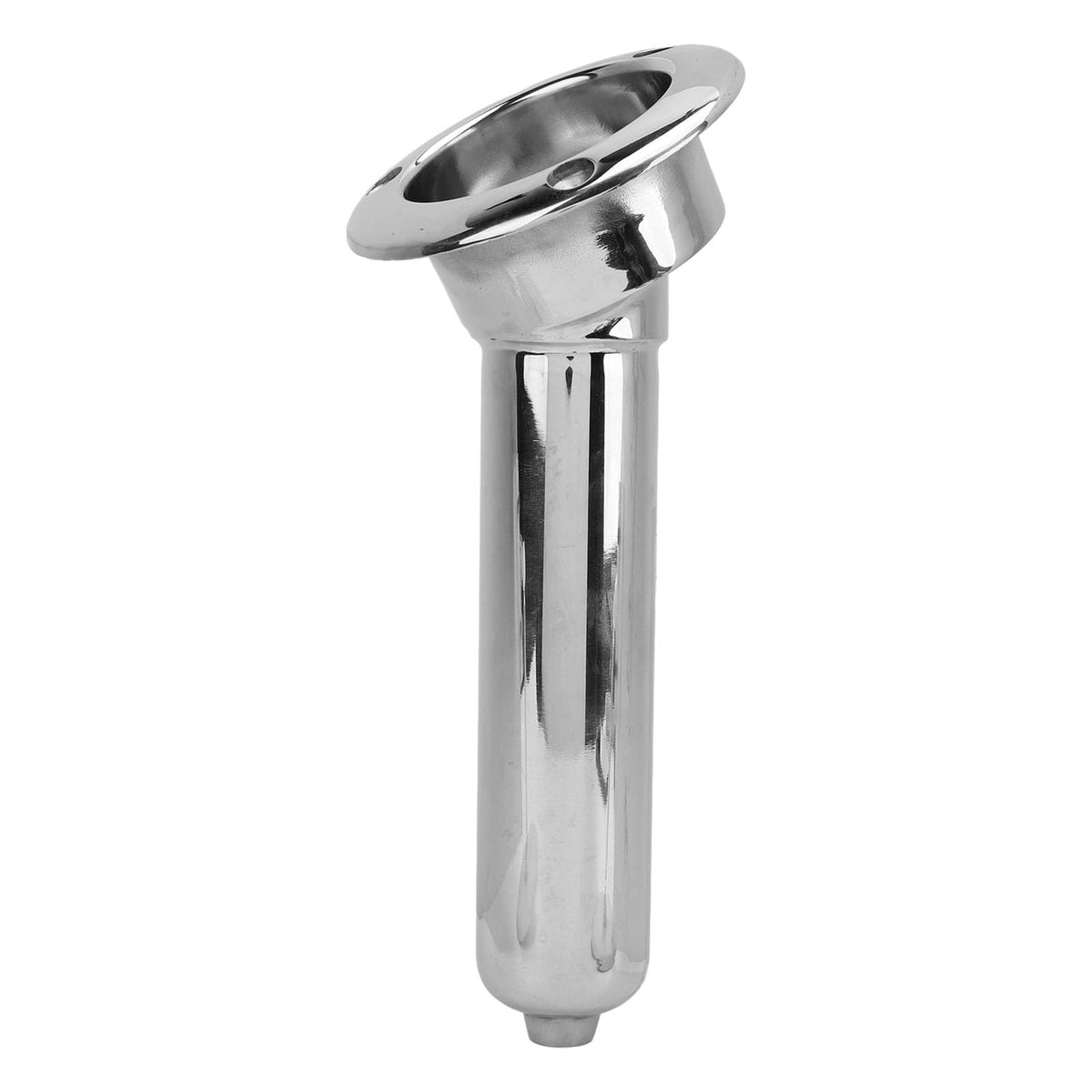 FOSA stainless steel fishing rod cup holder mounted on a boat