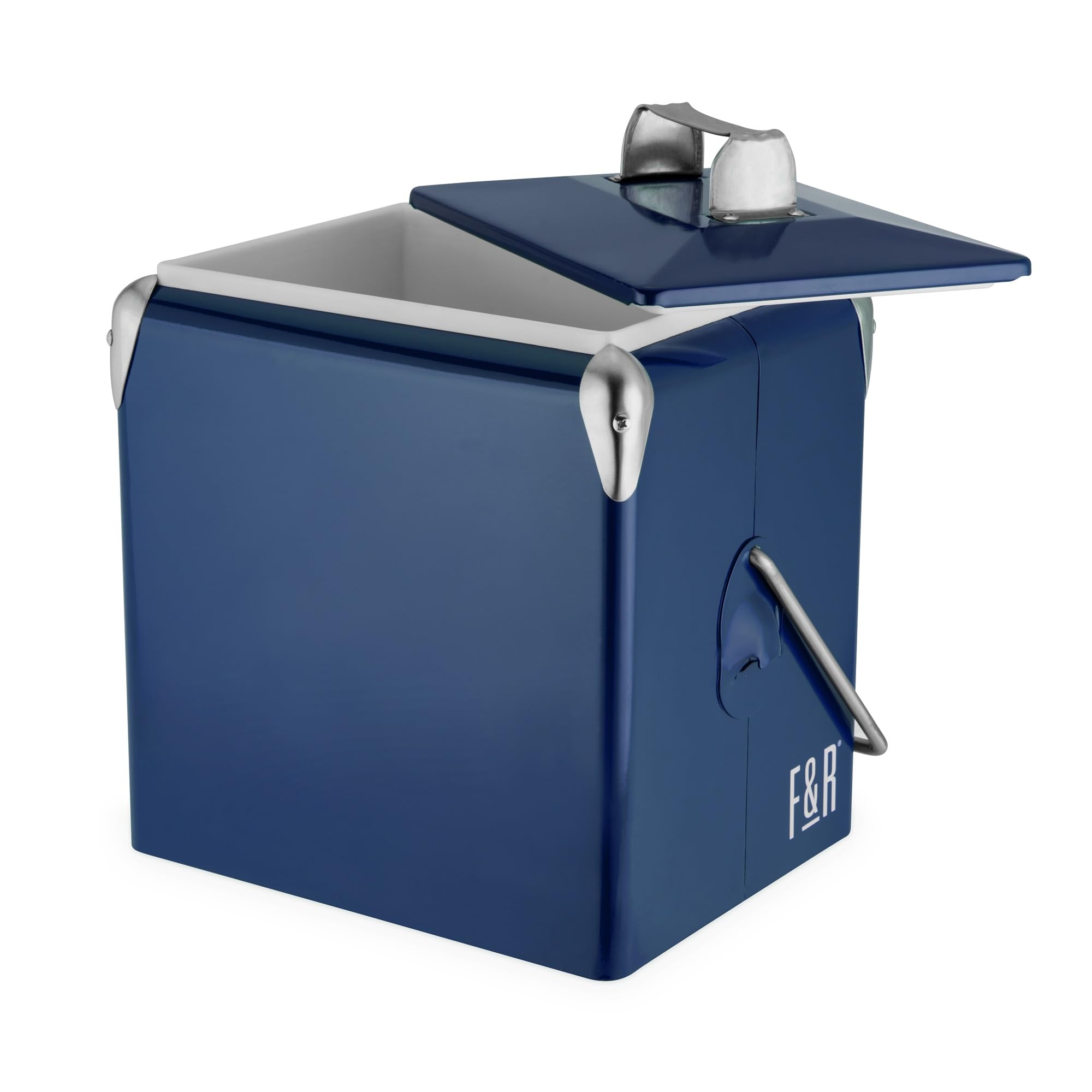 Foster & Rye cooler holds six bottles or twelve cans for flexible packing.