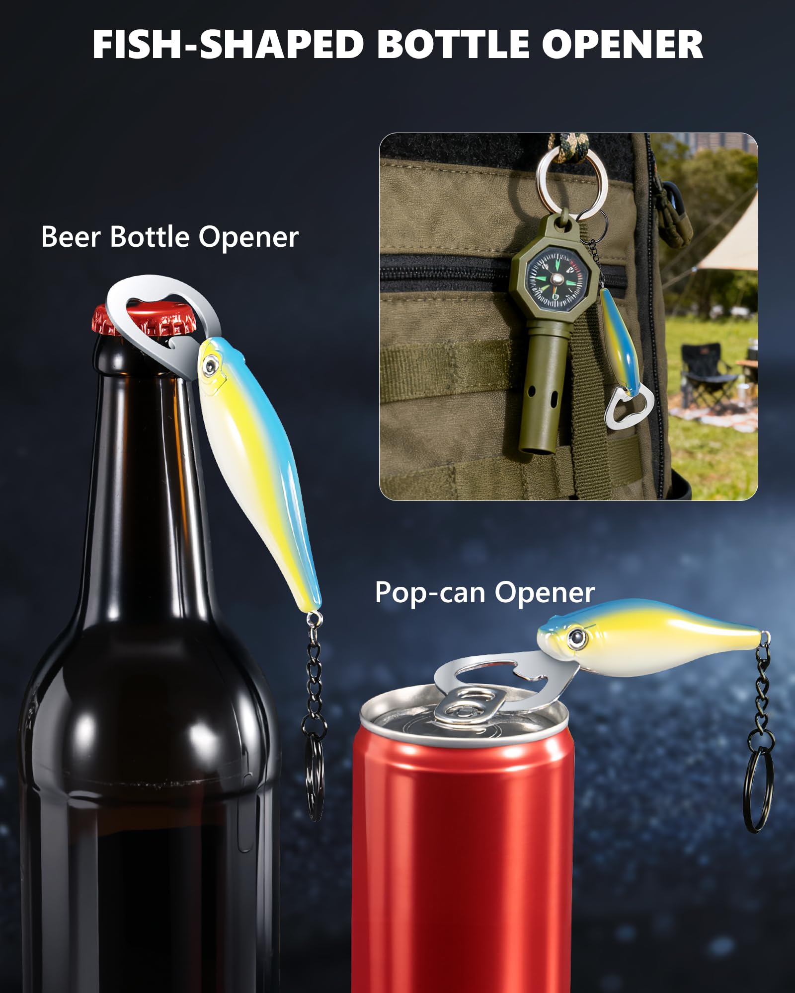 Fotrend stainless steel bottle opener durable on-water accessory