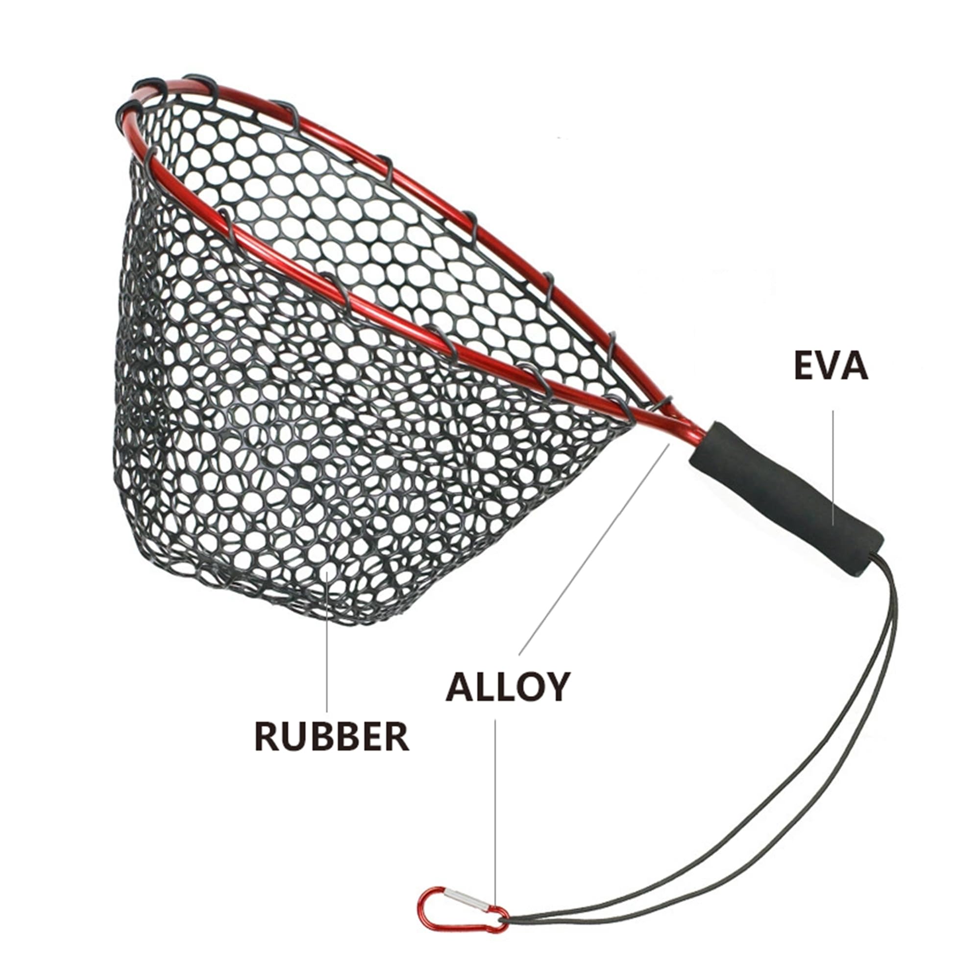 Ultra-lightweight FOUMESU net weighing 248 grams in use