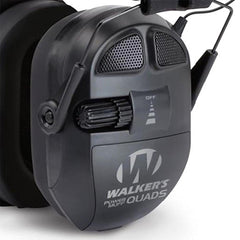 Compact folding design with hygienic ear pads on WALKER'S earmuffs