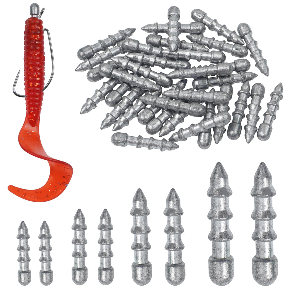 Nail weights in four sizes for various rigs