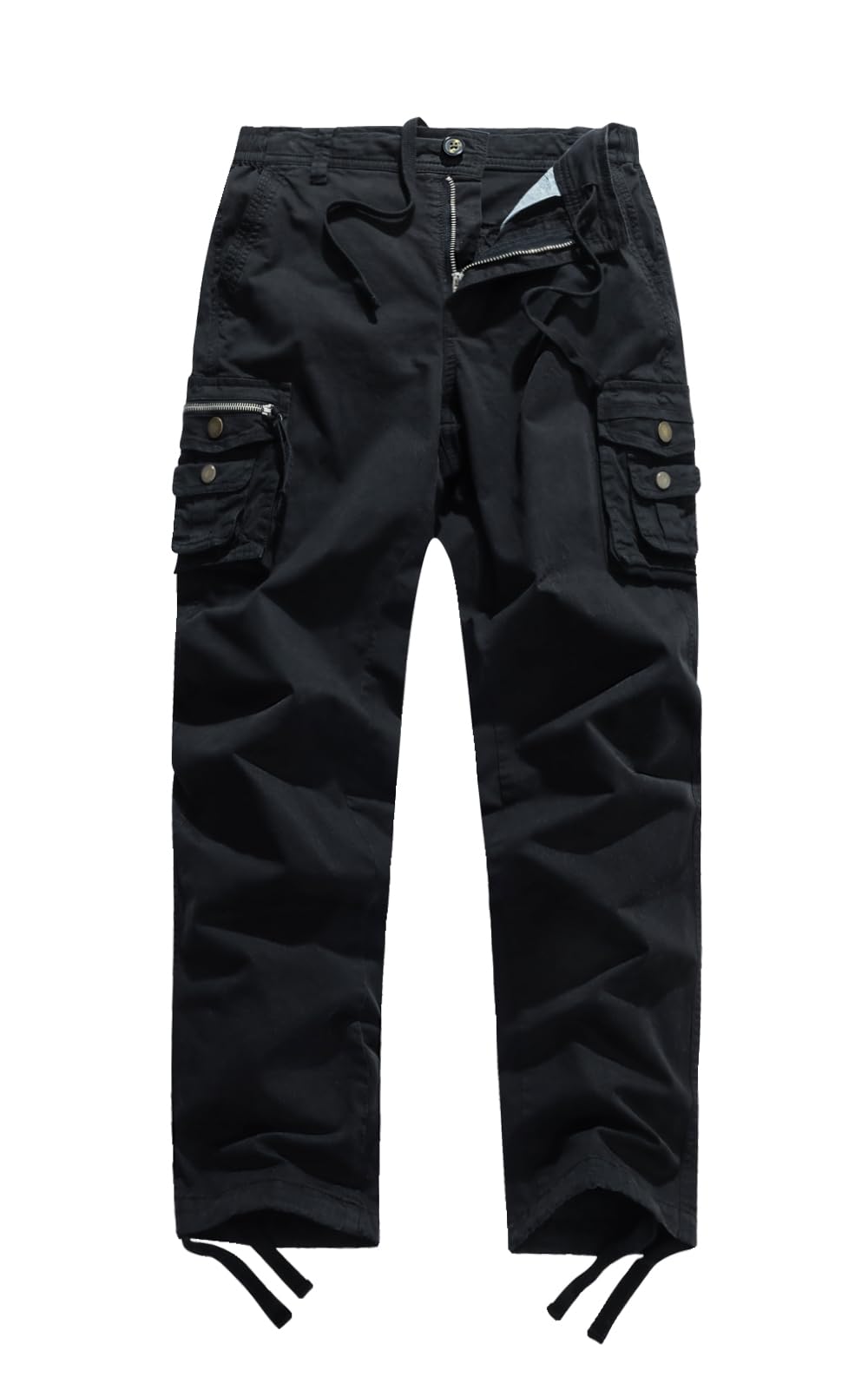 FOURSTEEDS women's mid-rise cargo pants front view for versatile outdoor wear.