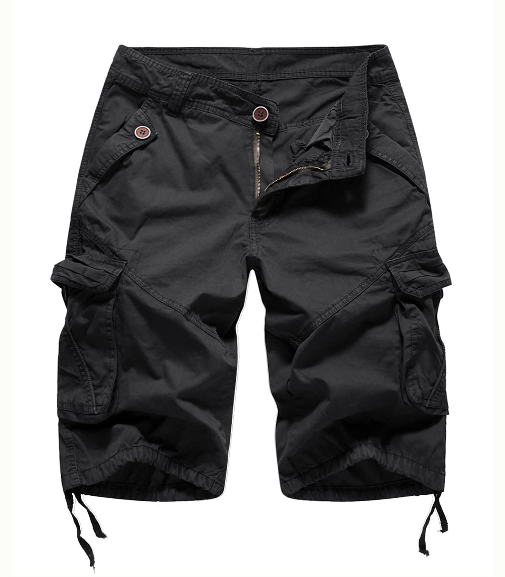 FOURSTEEDS camouflage cargo shorts side pocket detail for easy daily carry
