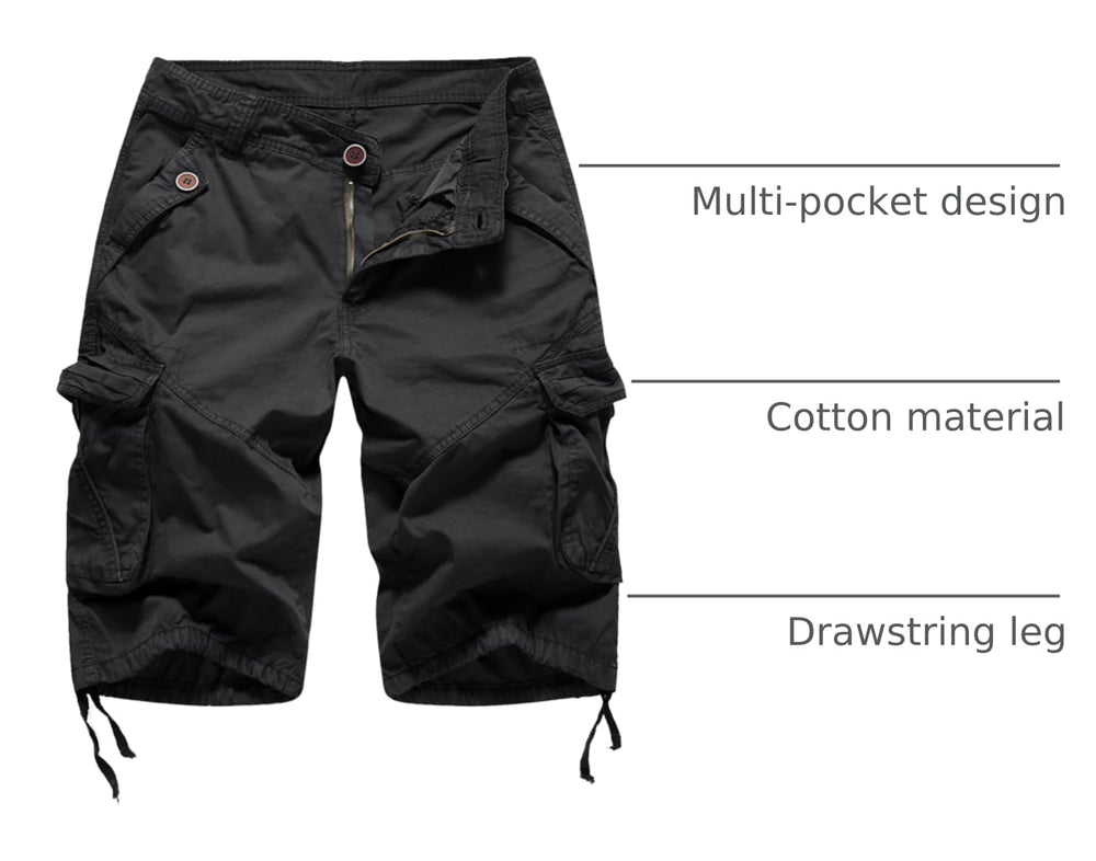 FOURSTEEDS twill cotton shorts front zipper for quick wear