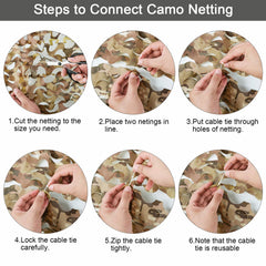 Fousam camo netting 20x20 creates a large camouflage backdrop for setups.