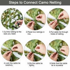 Fousam camo netting 20x20 roll durable 150D polyester withstands weather