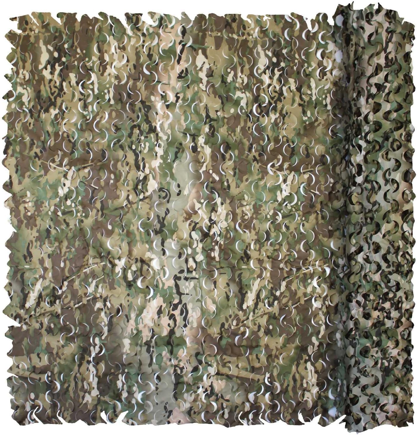 Fousam camo netting fabric detail 150D oxford for durable concealment in any terrain.
