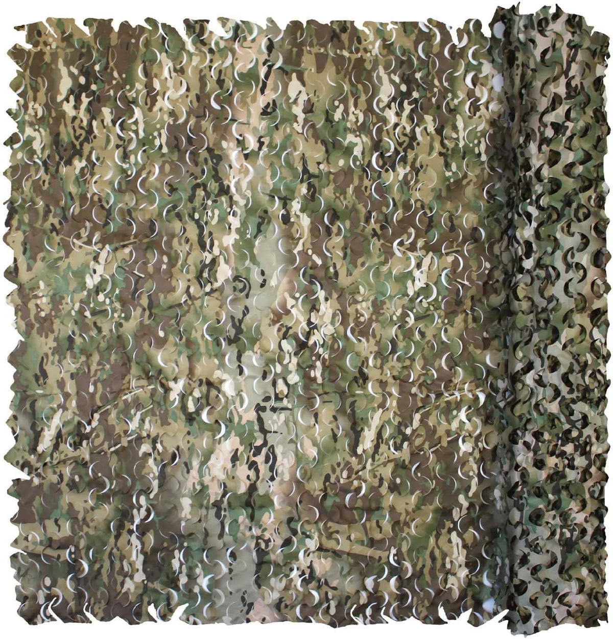 Fousam camo netting fabric detail 150D oxford for durable concealment in any terrain.
