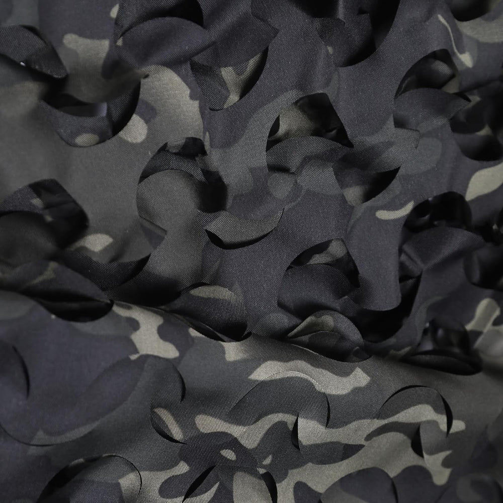 Fousam camo netting leaf camouflage pattern blends with terrain for stealth.