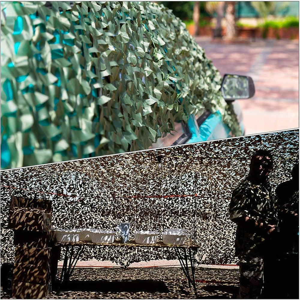 Fousam camo netting serves hunting blinds and tree stands for concealment.