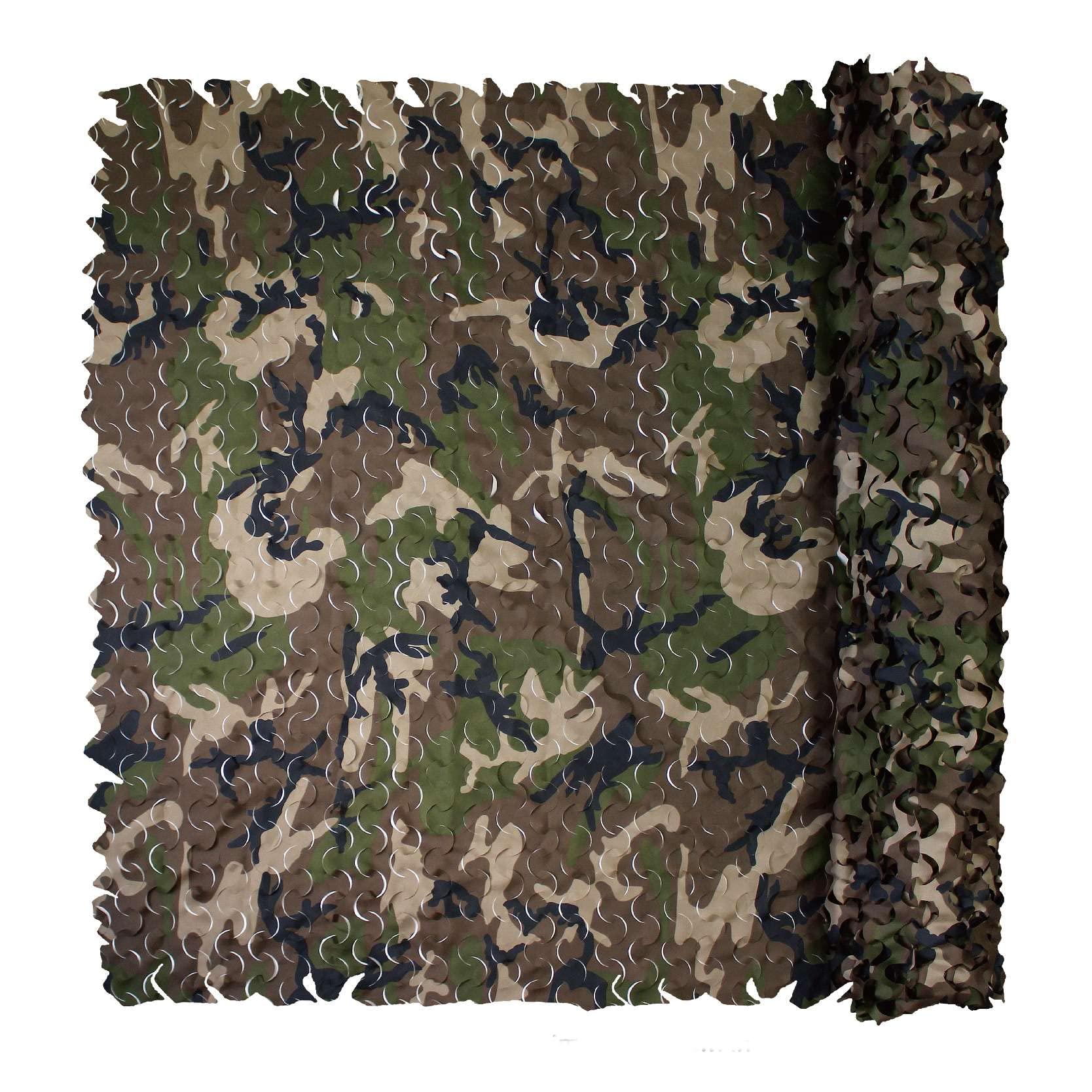 Fousam camo netting roll 10x10 fabric close-up for durable concealment in hunting.