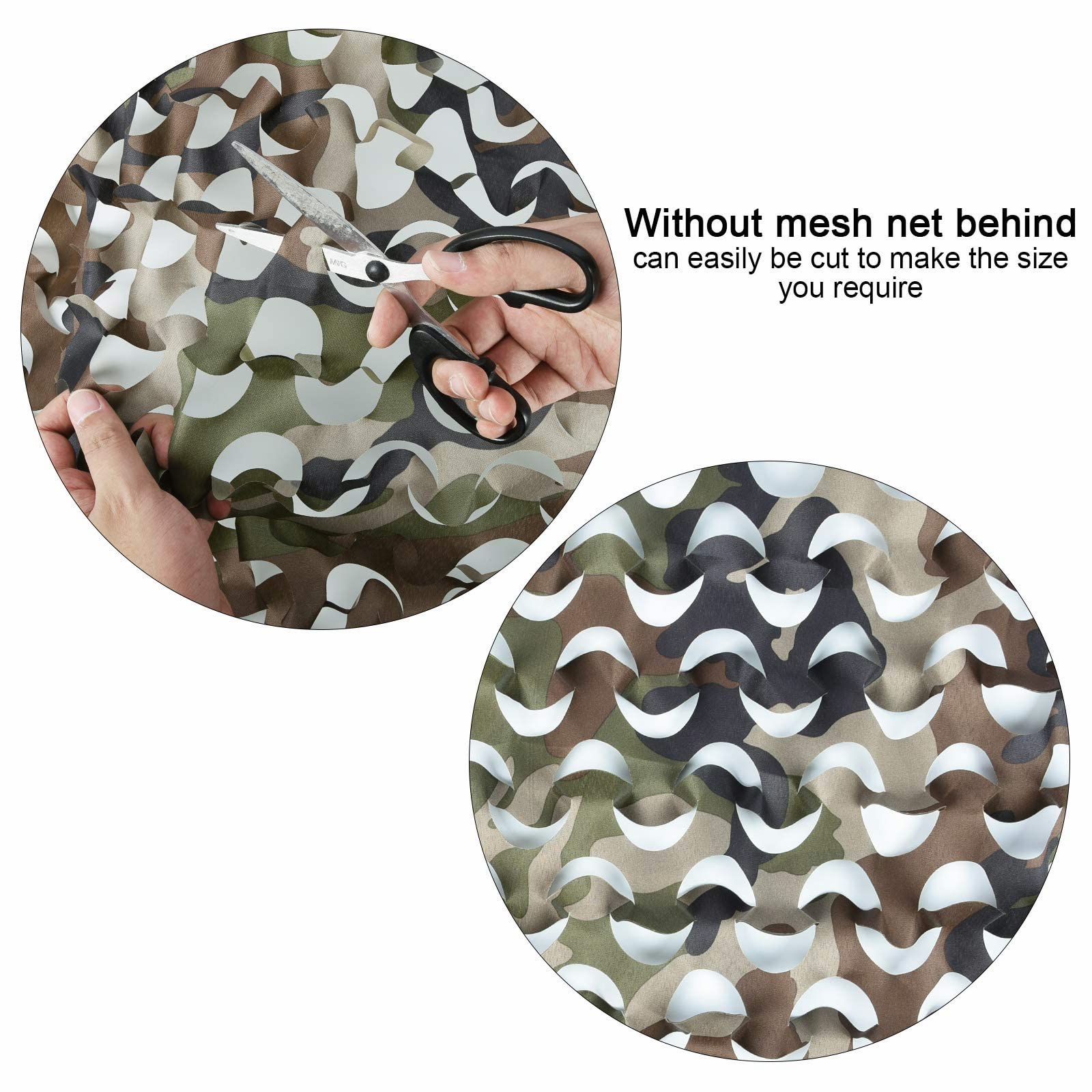 Fousam camo netting roll 10x20 draped for versatile shade and cover.