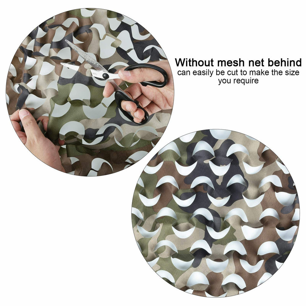 Fousam camo netting roll 10x20 draped for versatile shade and cover.