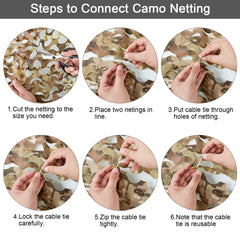Fousam camo netting roll 20x20 for large area concealment