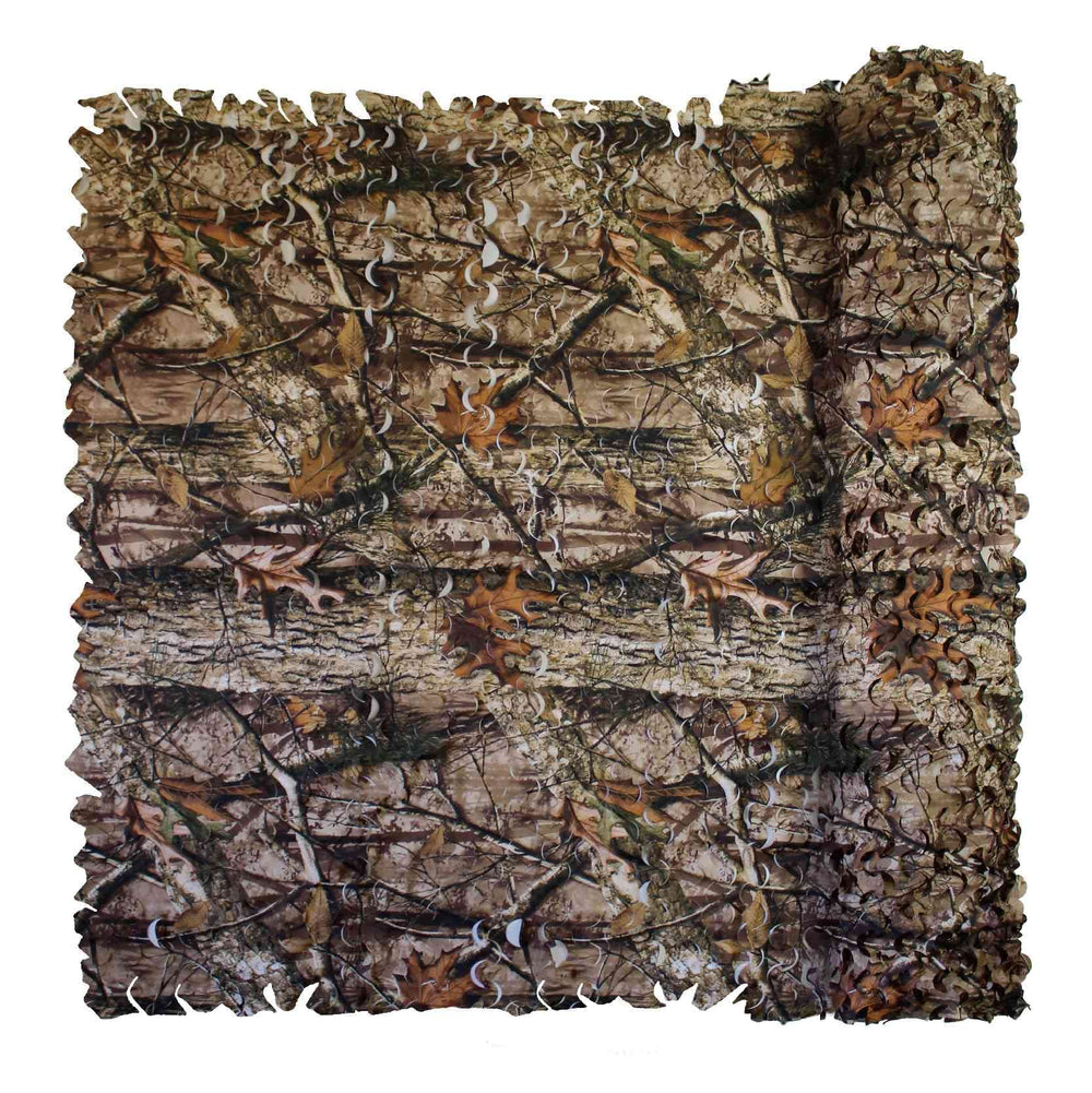 Fousam camo netting roll overview with durable fabric and foliage print for concealment.