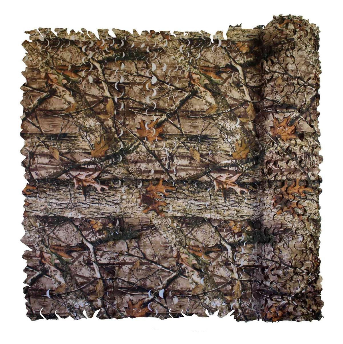 Fousam camo netting roll overview with durable fabric and foliage print for concealment.