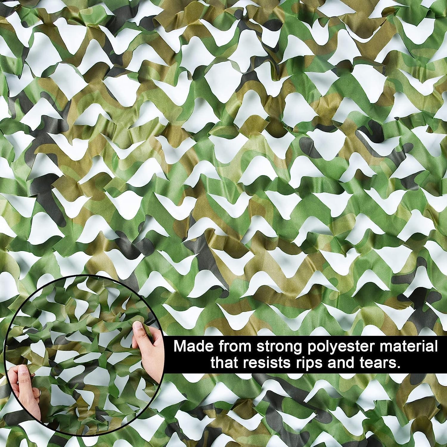 Fousam camo netting roll-up design for easy transport