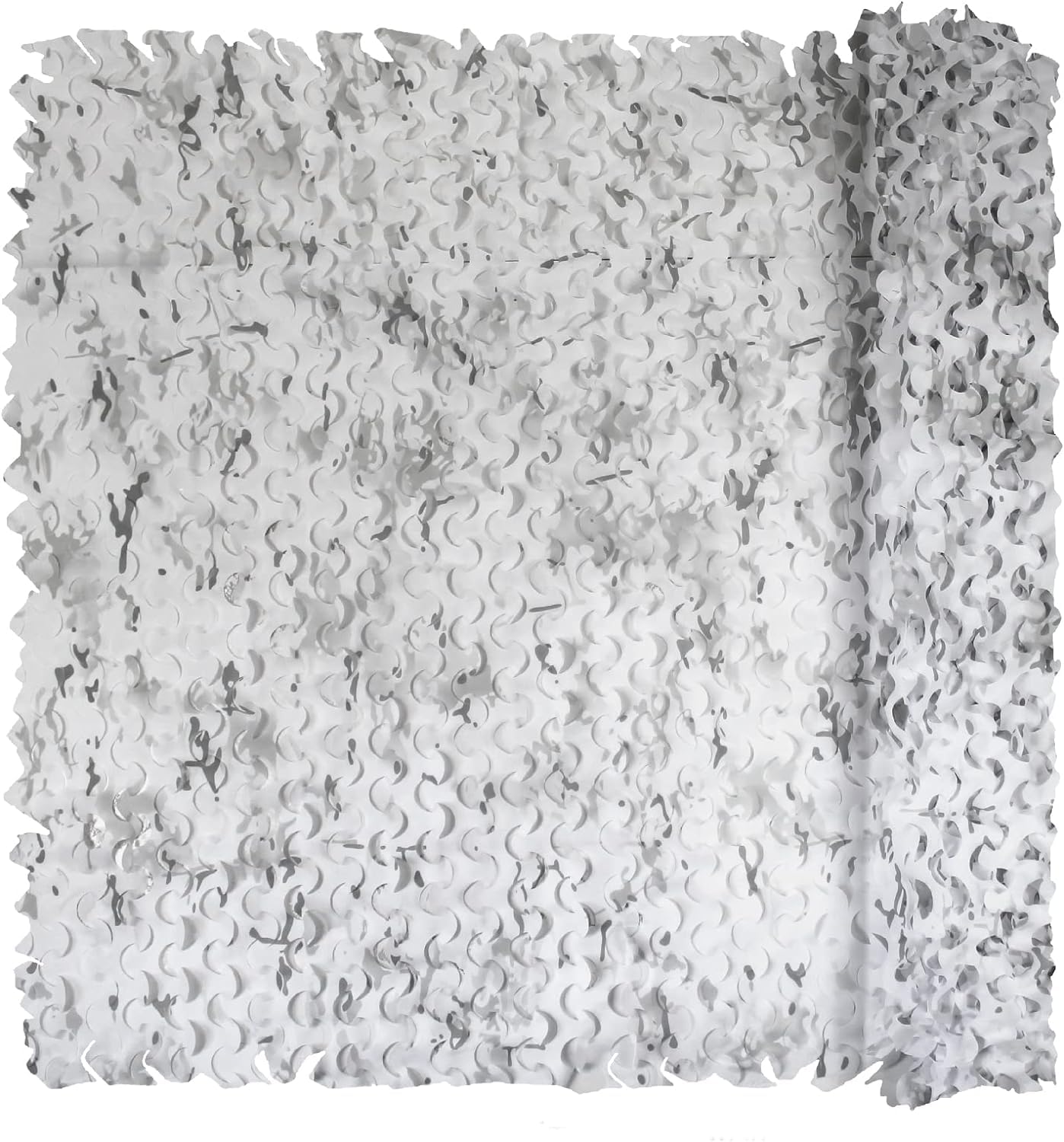 Fousam camo netting snow camouflage roll 10x10 enhances concealment in snowy terrain.