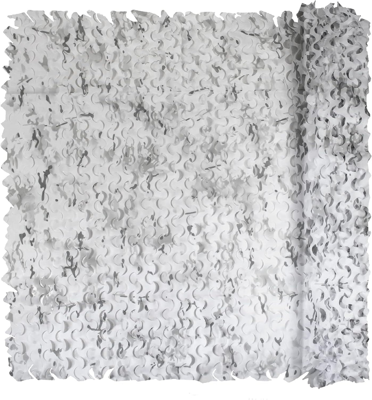 Fousam camo netting snow camouflage roll 10x10 enhances concealment in snowy terrain.