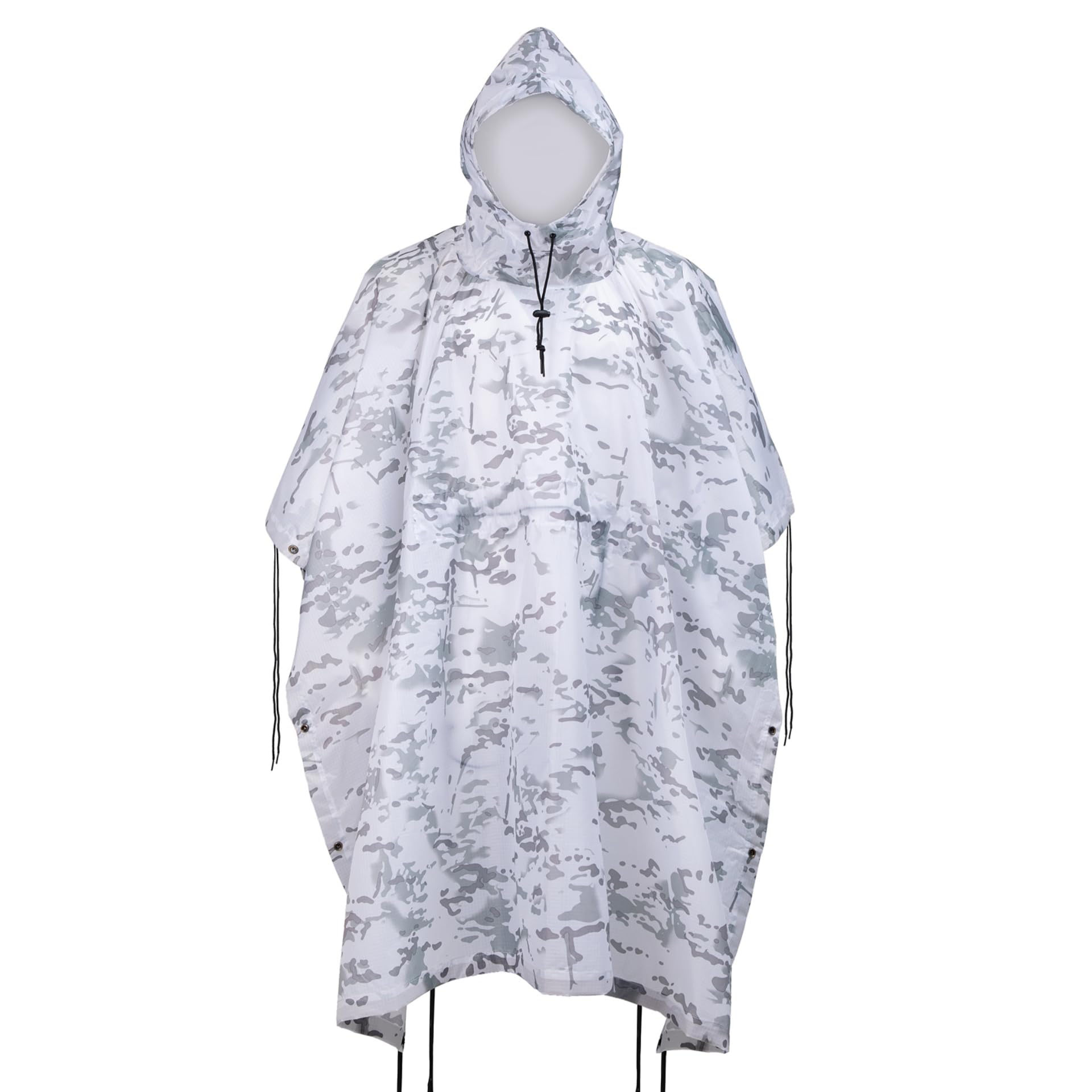 Fousam Camo Rain Poncho waterproof construction for outdoor protection