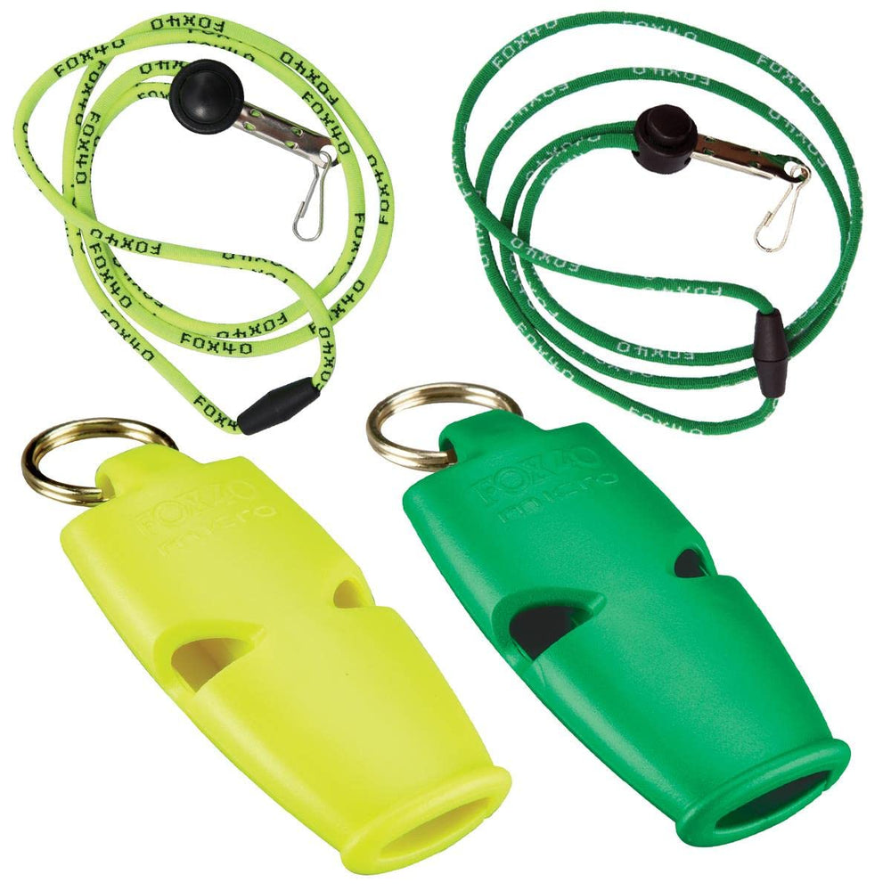 Fox 40 Micro 2 Pack key ring attachment for quick access.